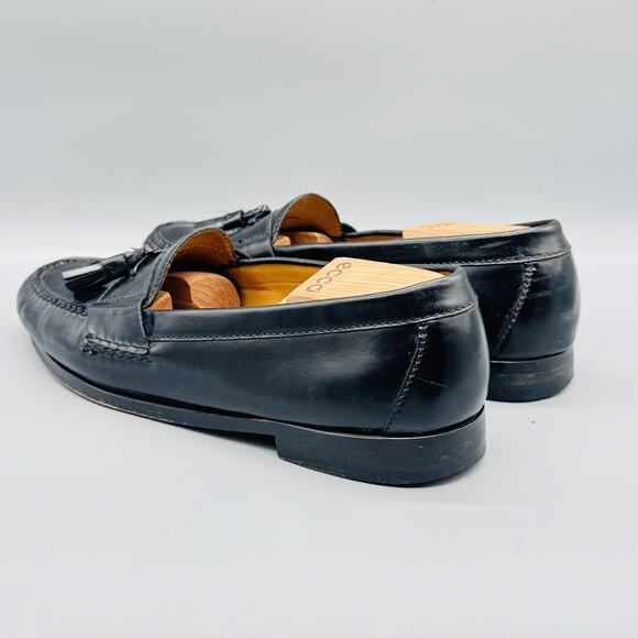 Cole Haan Shoes Mens 10.5 Black Leather Tassel Loafers Moc Toe Dress Casual main image 9